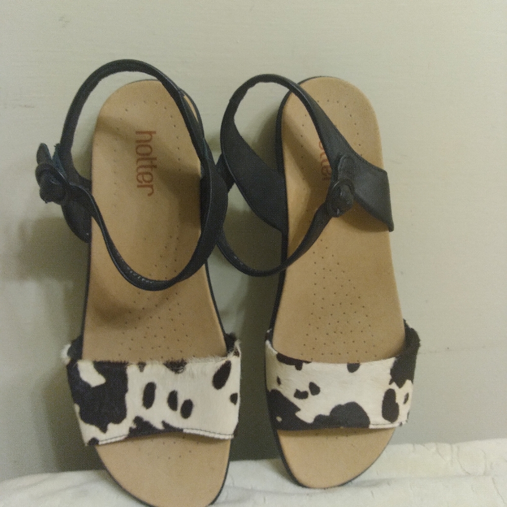 Womens HOTTER Sandals, Size 9, New, English Made, Animal Skin, No Blemishes - Picture 16 of 16